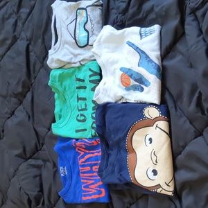 (5) 5T bundle short sleeve shorts